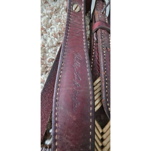 Billy cook rawhide accent breast collar and bridle set used - Picture 2 of 4